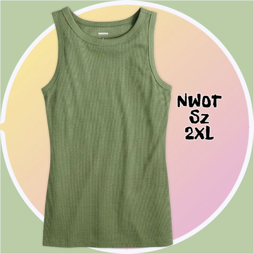 3/$25 NWOT Black Ribbed Crewneck Tank Top (PPE) Bundle & Save - Picture 5 of 6